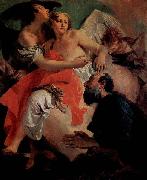 Giovanni Battista Tiepolo Abraham und die Engel, Pendant zu  Hagar und Ismael Sweden oil painting artist